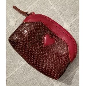 Brighton Embossed Snakeskin Change Purse- NWOT